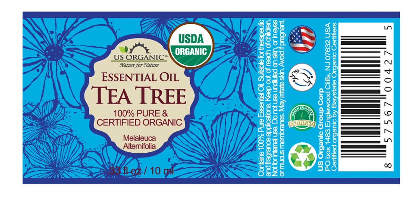 Tea Tree Essential Oil, 100% Pure Certified USDA Organic
