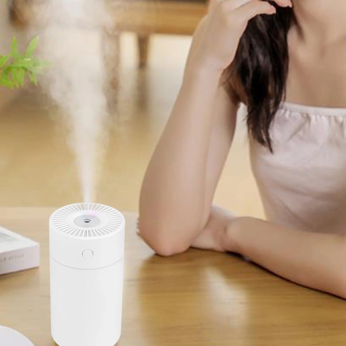 Clearance! Humidifiers for Bedroom,Portable Mini Desk Humidifier with 2 Mist Modes, Cool Mist Humidifier for Home Plant and Baby Nursery, Quiet Humidifier for Home Patio Decor Gift