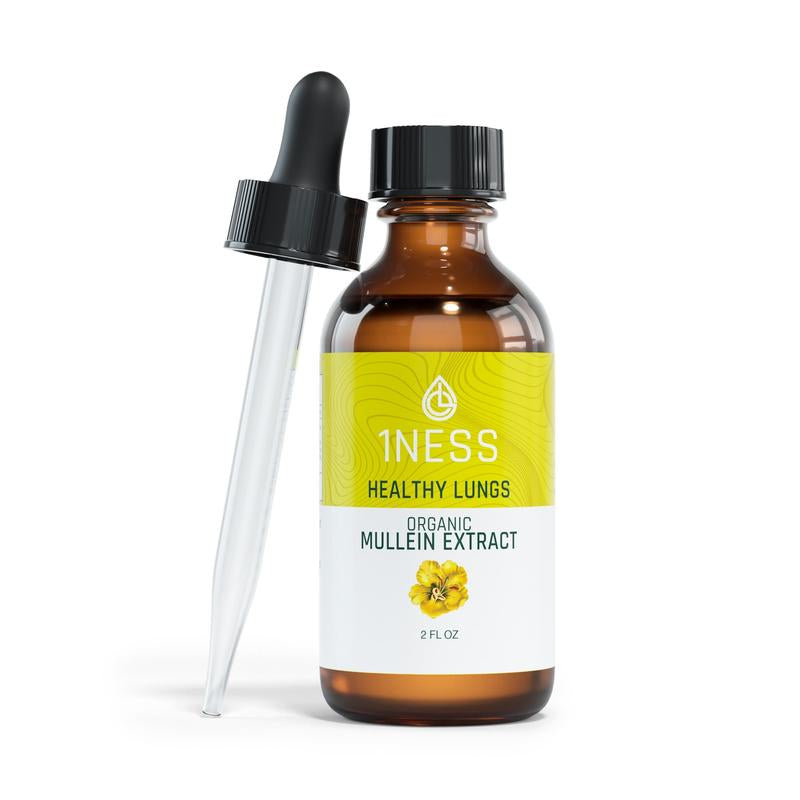 Mullein Leaf Extract for Healthy Lungs (2Oz Glass) Healthcare Fitness