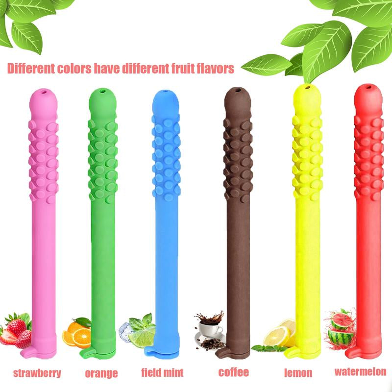 Chewable Essential Oil Breath Stick, Chewable Breather Quit Smoking with Essential Oil, Stop Smoking Aids Work Chewable Breath Sticks, Healthy, Healthcare