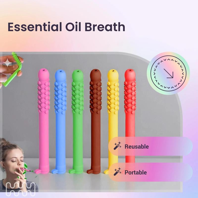 Chewable Essential Oil Breath Stick, Chewable Breather Quit Smoking with Essential Oil, Stop Smoking Aids Work Chewable Breath Sticks, Healthy, Healthcare