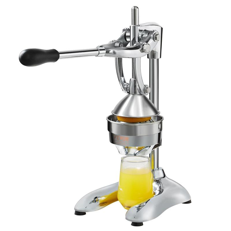 VEVOR Citrus Juice Press, Hand Press Orange Juicer Press, Commercial Grade Manual Citrus Juicer Lemon Squeezer, Easy-To-Clean Fruit Press Juicer for Lemon Pomegranate Orange Juice