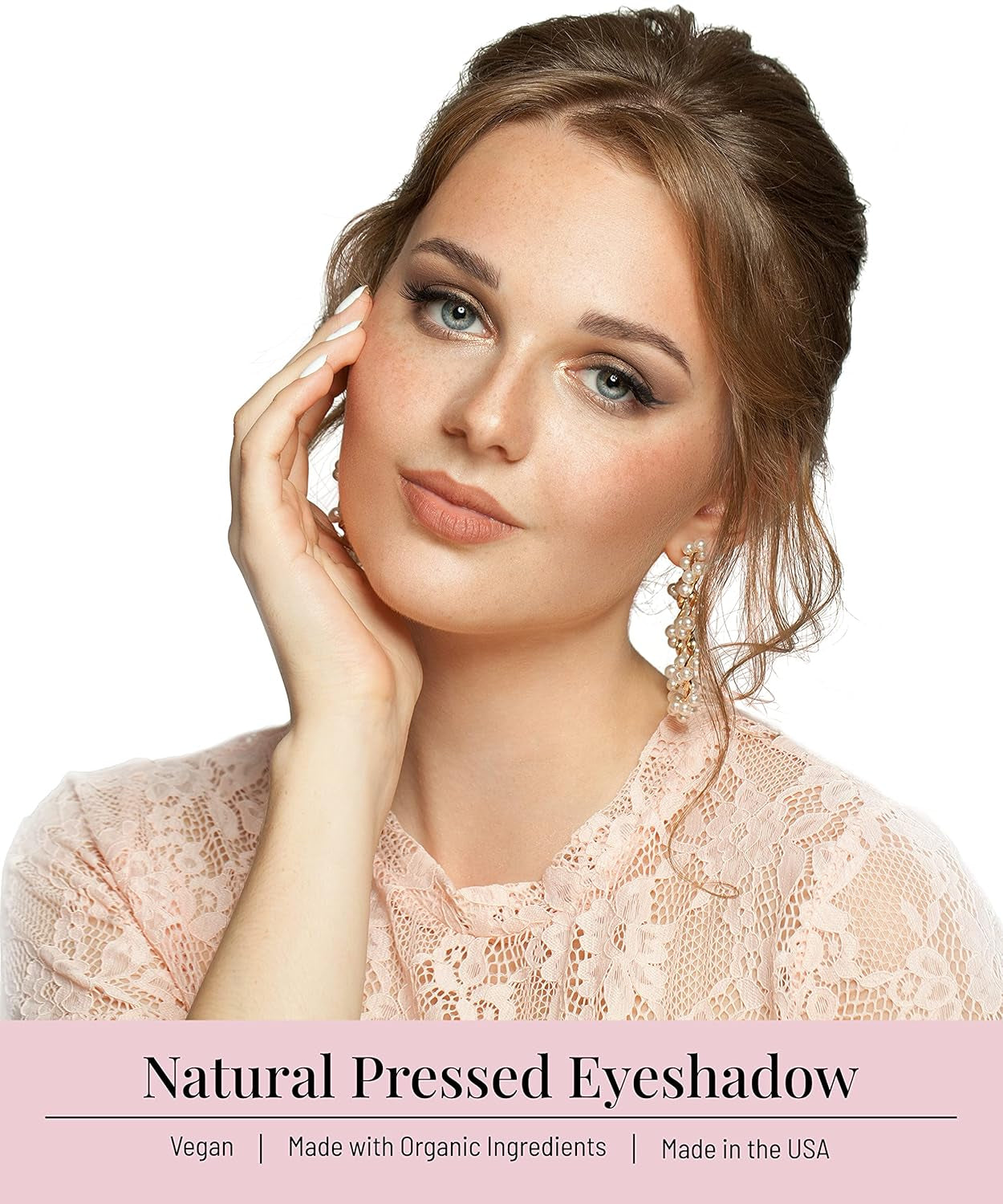 100% Natural Eye Shadow, Organic, Vegan, Gluten Free, Cruelty Free, Made in the USA, 2.5 G. (Smoke & Diamonds MS)