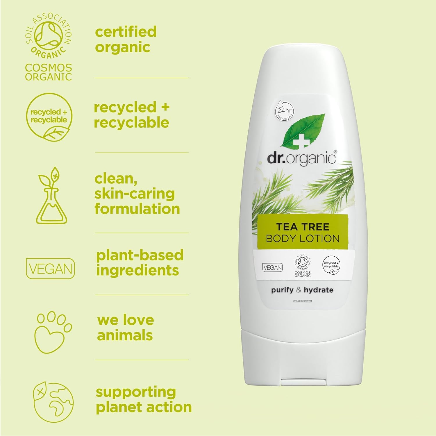 Organic Tea Tree Skin Lotion, 6.8 Fl.Oz.