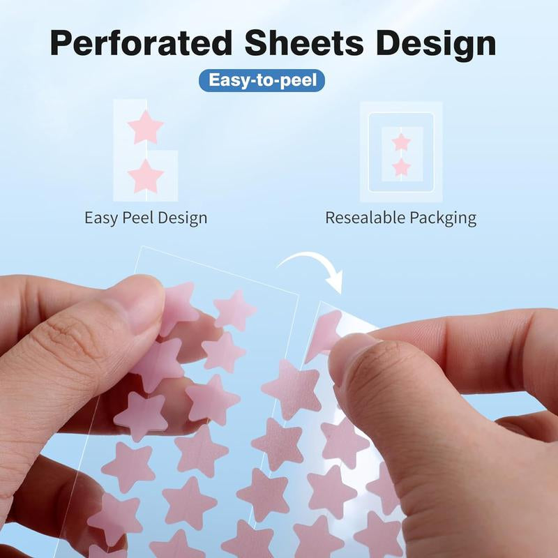 Acne Patch Pimple Patch, 200Pcs/Box Star Pattern Blemish Patches, Lightweight Acne Absorbing Cover Patch, Hydrocolloid Facial Acne Patches for Face Zit Patch Acne Dots, Acne Clearing Products