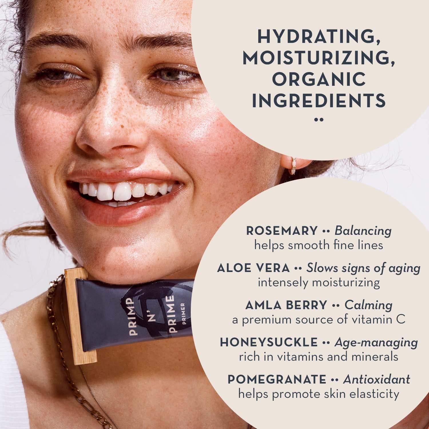 Glowing Skin Makeup Primer and Moisturizer - Vegan Hydrating Primer Face Makeup Pore Minimizer and Tinted Moisturizer for Face Care with Organic Base - Premium Face Primer for Makeup (Sun Kissed)