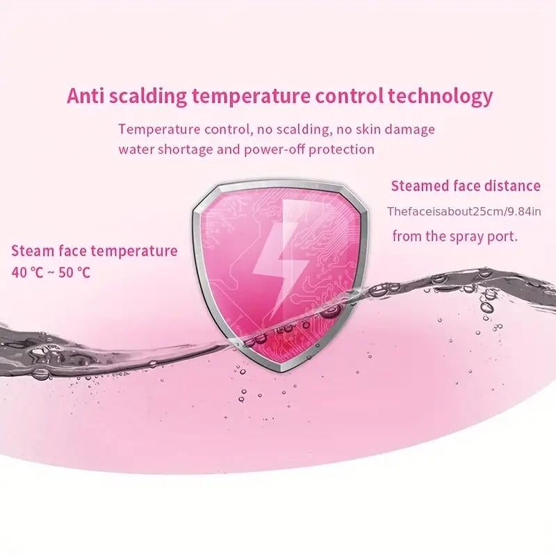 1Pc, Face Steamer, Thermal Spray Nano Spray Water Replenisher, Portable Thermal Spray Facial Humidifier, Household Beauty Instrument