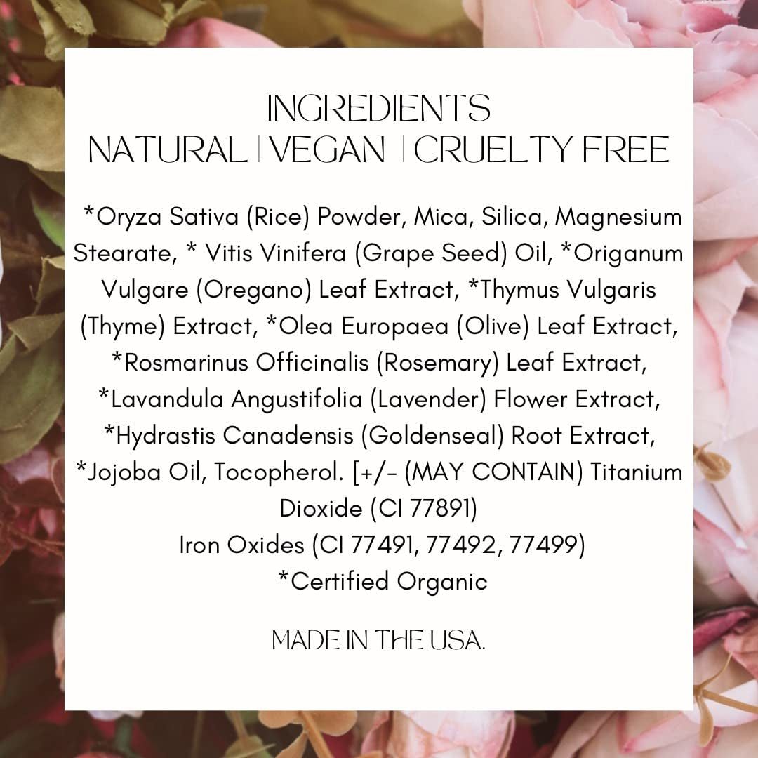 100% Natural Eye Shadow, Organic, Vegan, Gluten Free, Cruelty Free, Made in the USA, 2.5 G. (Smoke & Diamonds MS)