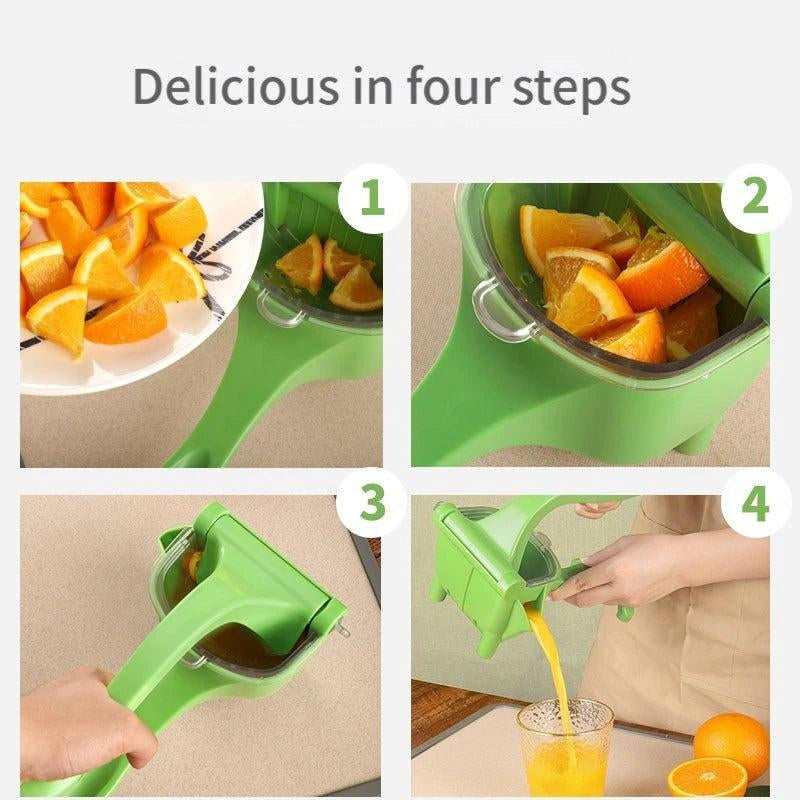 Greensqueeze Pro: Compact Non-Electric Handheld Manual Juicer - Versatile Fruit and Vegetable Extraction for Space-Saving Juicing at Home