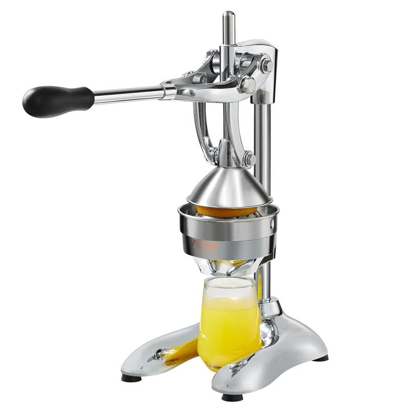 VEVOR Citrus Juice Press, Hand Press Orange Juicer Press, Commercial Grade Manual Citrus Juicer Lemon Squeezer, Easy-To-Clean Fruit Press Juicer for Lemon Pomegranate Orange Juice