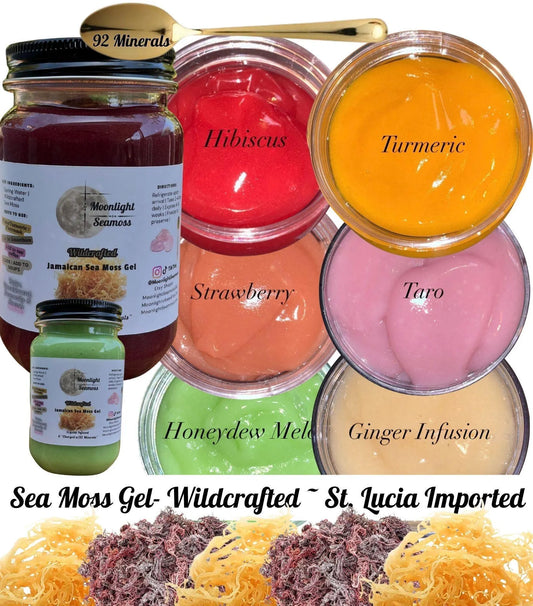 Moonlight Seamoss Gel | Wildcrafted Sea Moss Gel | 100% Organic Sea Moss | Organic | Highgrade | Freshly Made